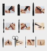 Manicure Set Pedicure Kit Professional 19 Pcs Nail Clipper for Men & Women Stainless Steel Sharp Cutter Grooming Nose Hair Scissors…Black Fingernails & Toenails with Portable Case (Wine red_19 pieces) - Image 3
